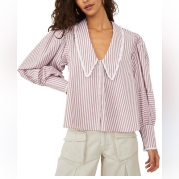 Free people, cotton blouse, size medium - Picture 1 of 6